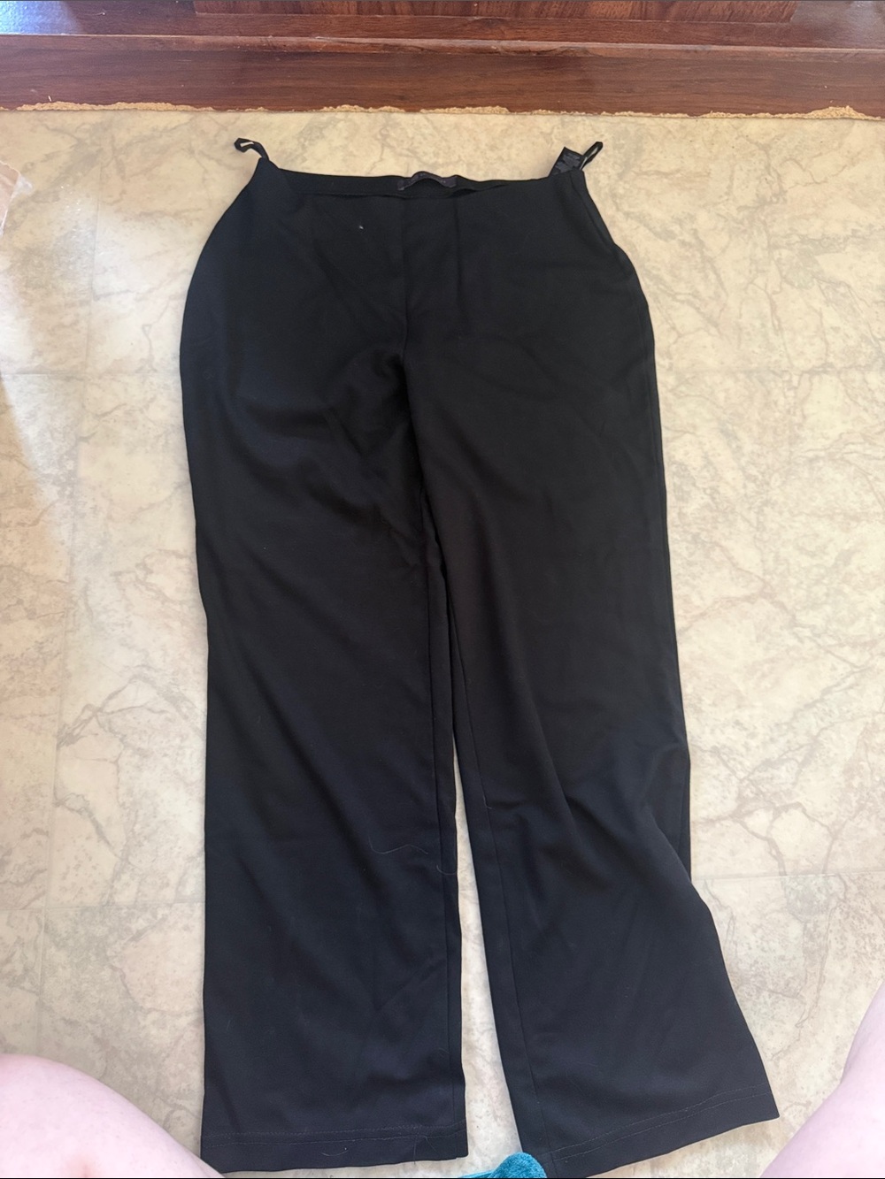Marks & Spencer Black Wide-Leg Pants — Classic Tailored Fit